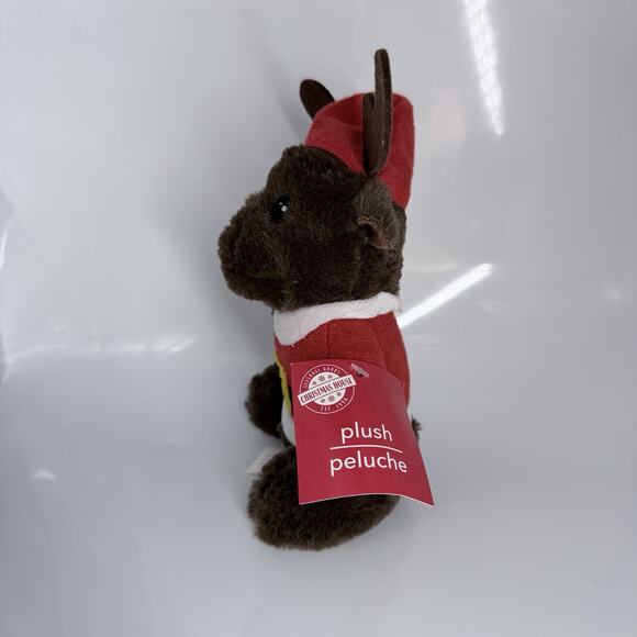 Reindeer Santa Outfit Holiday Stuffed Animal Toy Christmas House Plush 8 In - Picture 2 of 8